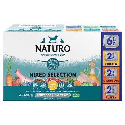 Naturo Adult Dog Food with Rice Variety Pack