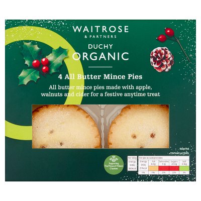 Waitrose DOrg All Butter Mince Pies