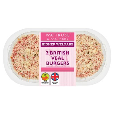 Waitrose 2pk British Veal Burgers