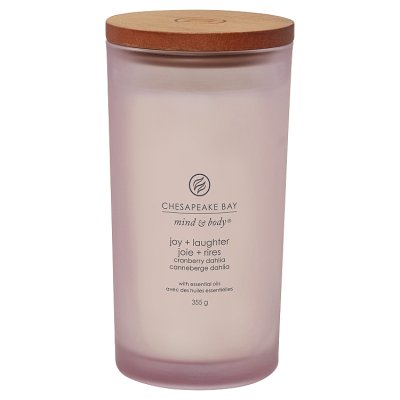 Chesapeake Bay Joy & Laughter Scented Candle Jar, Large, Cranberry & Dahlia
