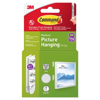 Command Medium White Picture Hanging Strips