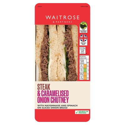 Waitrose Steak & Caramelised Onion Chutney Sandwich