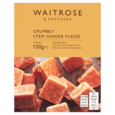 Waitrose Stem Ginger Crumbly Fudge