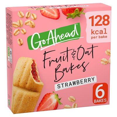 Go Ahead Strawberry Fruit and Oat Bakes Snack Bars