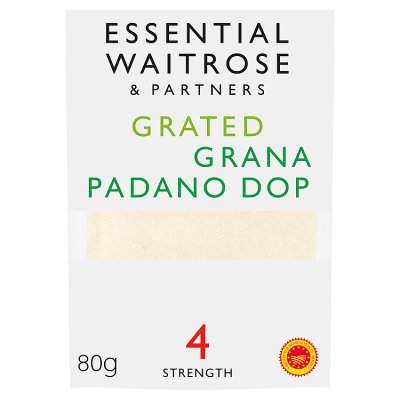 Essential Waitrose Grana Padano DOP Grated Cheese