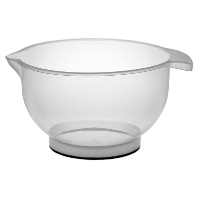 John Lewis ANYDAY Non-Slip Polypropylene Mixing Bowl, Clear, 6L