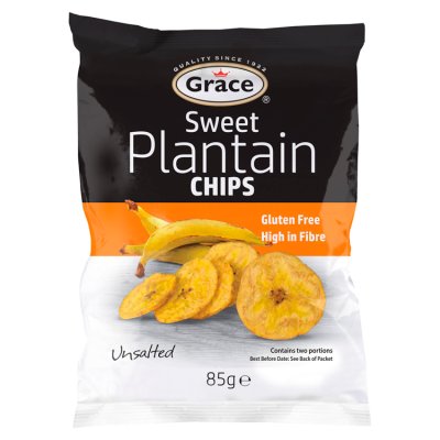 Grace Sweet Plantain Unsalted Chips