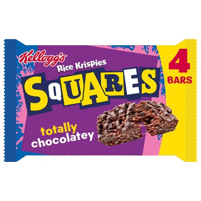 Kellogg's Rice Krispies Squares Chocolatey Cereal Snack Bars
