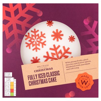 Waitrose Christmas Fully Iced Classic Christmas Cake