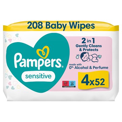 Pampers Sensitive Baby Wipes Pack Waitrose Partners