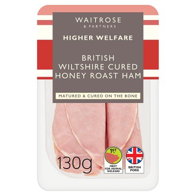 Waitrose Finely Sliced Wiltshire Honey Ham