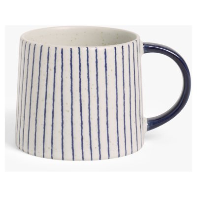 Vertical Stripe Mug Blue
