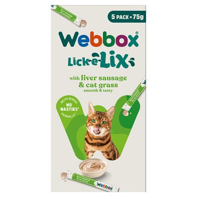 Webbox Lick-E-Lix Liver Sausage & Cat Grass