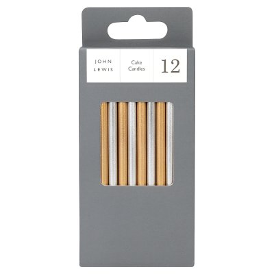 JL Luxe Long Cake Candles 12 pack
