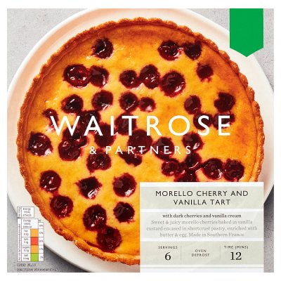 Waitrose Frozen Morello Cherry Vanilla Tart