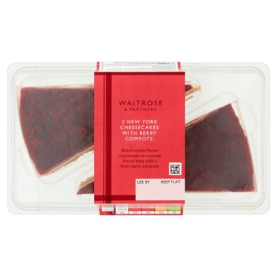 Waitrose NY Cheesecake w Berry Slice 2s
