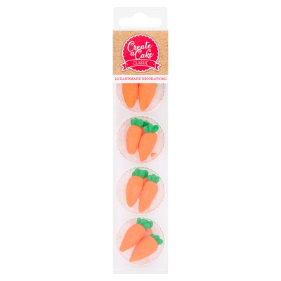 Create a Cake 2D Carrot Decorations 12s