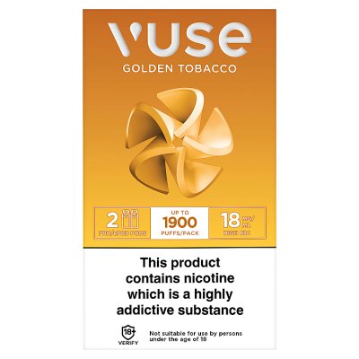 Vuse ePod Pods Golden Tobacco 18mg 2's