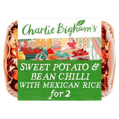 Charlie Bigham's Sweet Potato & Bean Chilli with Rice for 2