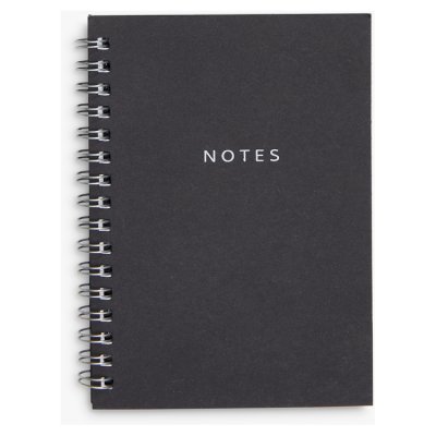 John Lewis ANYDAY Black Notebook A6