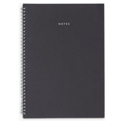 John Lewis ANYDAY Black Notebook A4