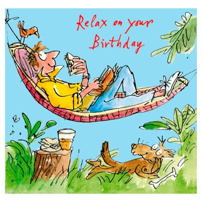 Hammock Birthday Greetings Card
