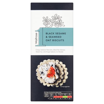 Waitrose No1 Sesame Seaweed Oat Biscuits