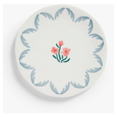 JL Flora Pink Flowers Side Plate