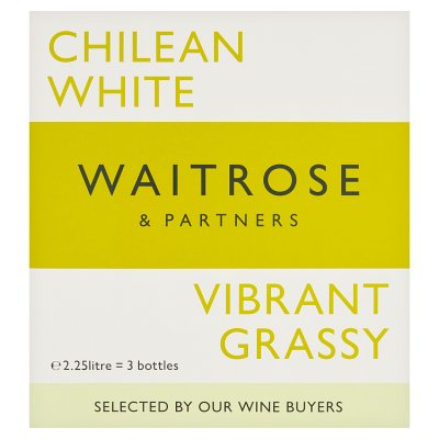 Waitrose Chilean, Boxed White Wine