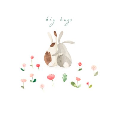 Big Hugs Sympathy Greetings Card