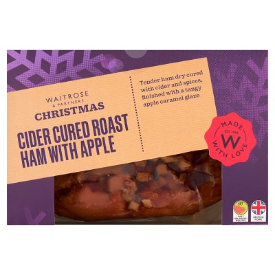 Waitrose Christmas Apple & Cider Cured Roast Ham