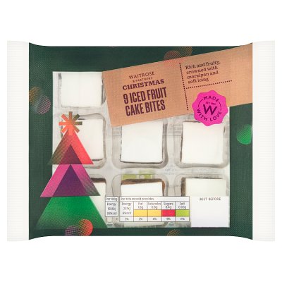 Waitrose Christmas 9 Iced Fruit Cake Bites