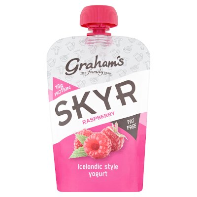 Graham's Dairy Raspberry Fat Free Icelandic Yogurt Single
