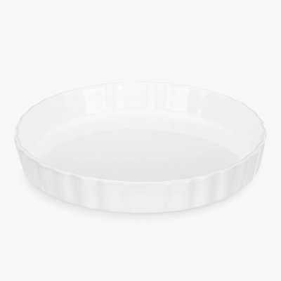John Lewis Porcelain Round Flan Oven Dish, 26cm