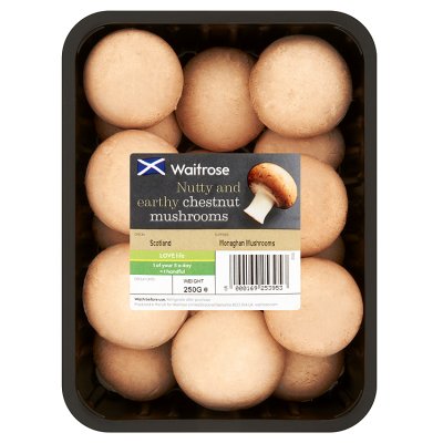 Waitrose Scottish Chestnut Mushrooms