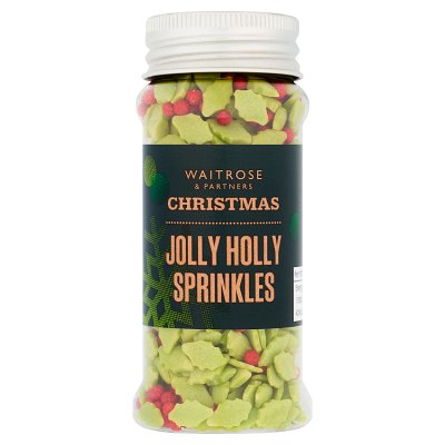 Waitrose Sprinkles Holly & Berry