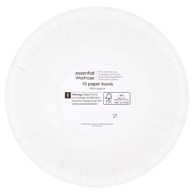 ANYDAY White Paper Bowl 15 Pack