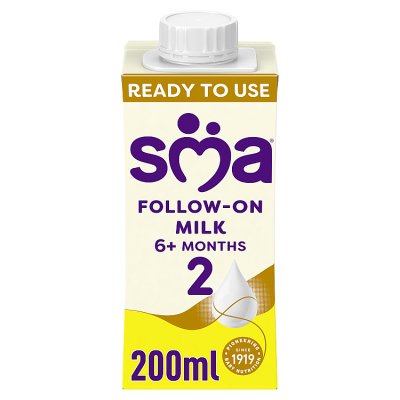 SMA Follow-on Baby Milk 6 mth+ Ready-to-use formula milk 200 ml