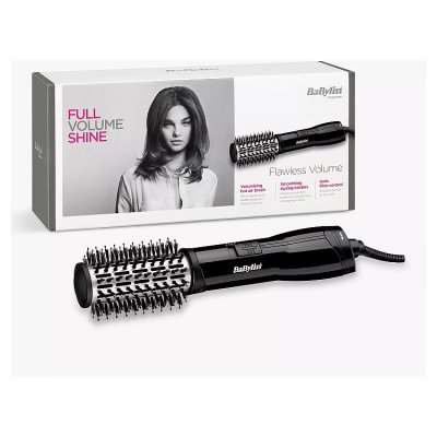 BaByliss Flawless Volume Hair Dryer Brush, Black