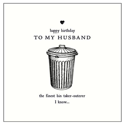 Bin Taker Outer Greetings Card