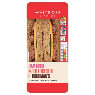 Waitrose Ham Hock & Red Leicester Ploughman's Sandwich