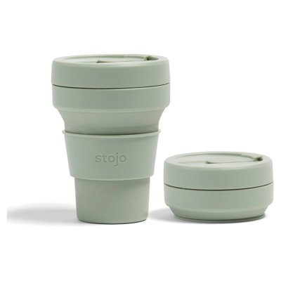 Stojo Collapsible Cup Sage 12Oz