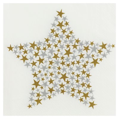 WR Stars Cocktail Napkins 25cm 16s