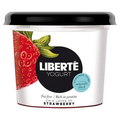 Liberté Yogurt on a Layer of Strawberry