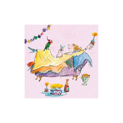 Quentin Blake Birthday Greetings Card