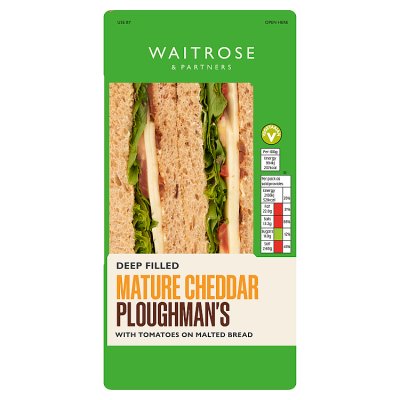 Waitrose Deep Fill Cheese Ploughman's Sandwich