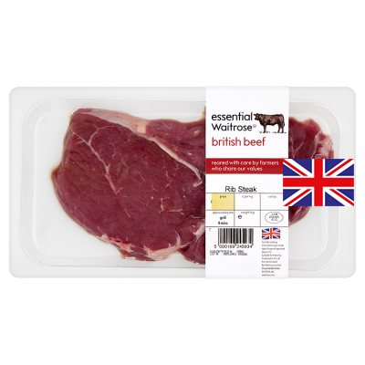 essential Waitrose Beef Rib Steak