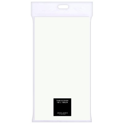 JL White Table Cover 118x180cm