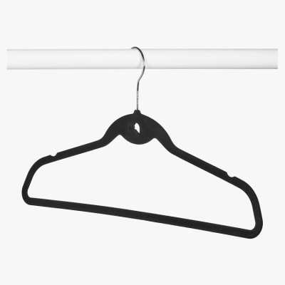 John Lewis Flock Hangers, Black