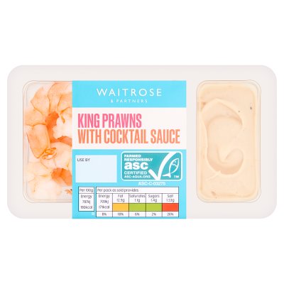 Waitrose King Prawns with Cocktail Sauce